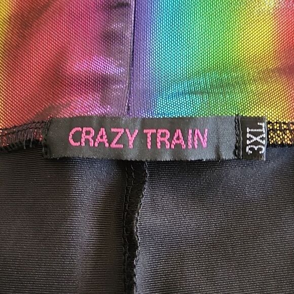 Crazy Train Rainbow Shimmer Shorts - Picture 4 of 9